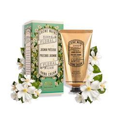 Panier des Sens Jasmin Hand Cream tube close-up showcasing olive oil hydration