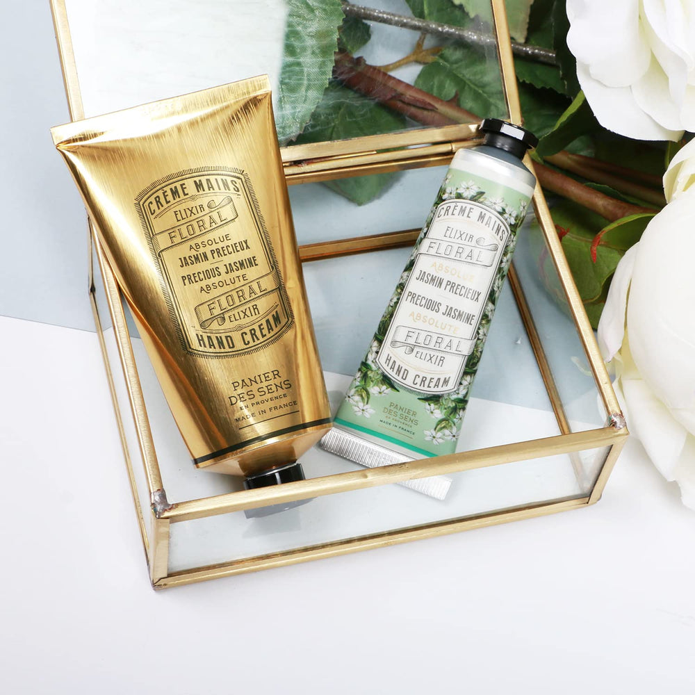 Panier des Sens Jasmin Hand Cream recyclable packaging emphasizes sustainable care