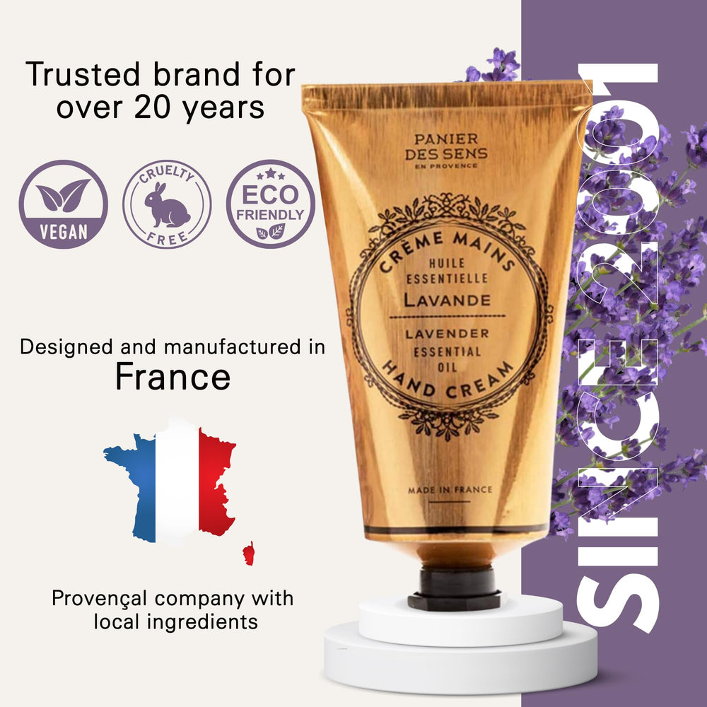 Panier des Sens Lavender Hand Cream dermatologist-tested formula suitable for all skin types
