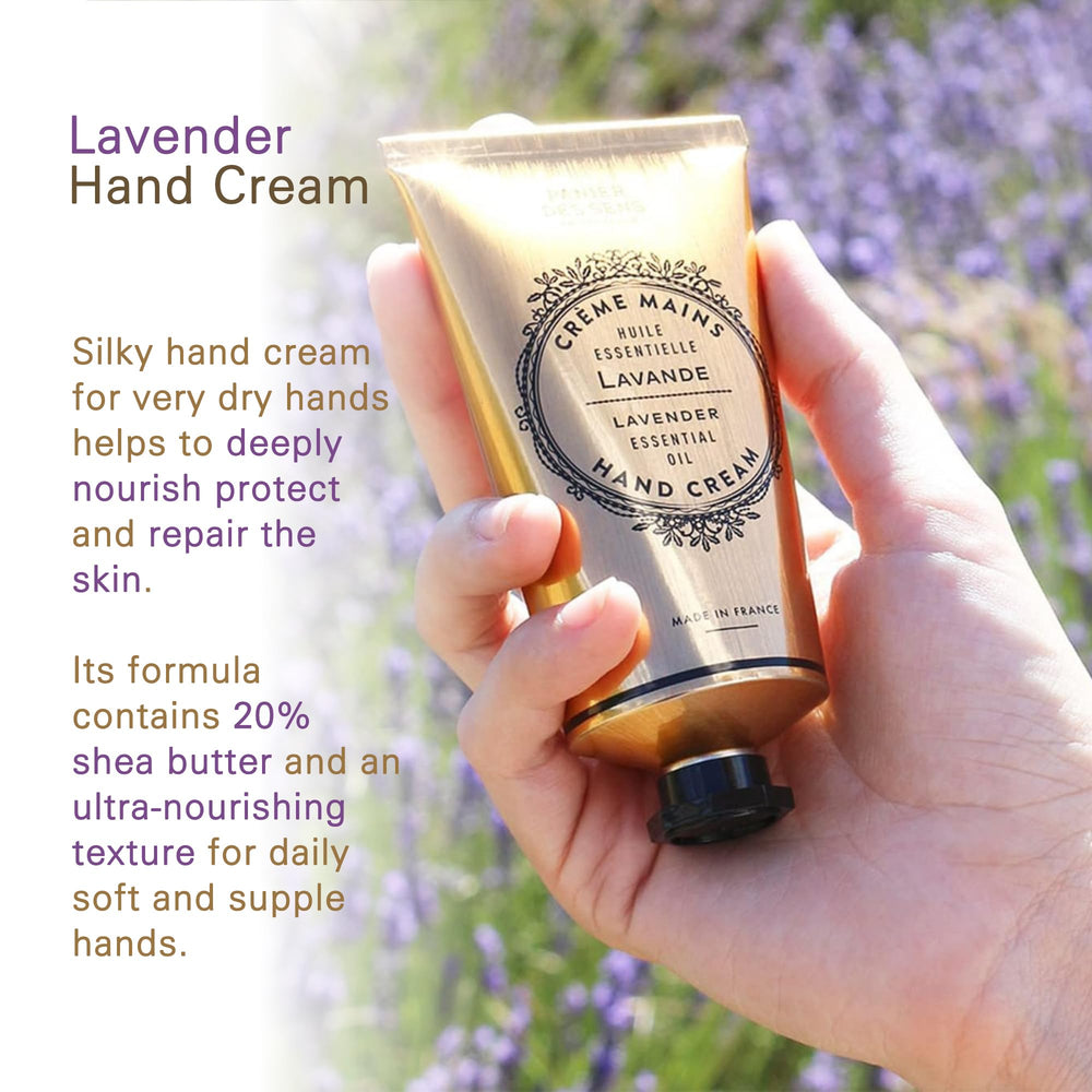 Panier des Sens Lavender Hand Cream texture velvet promises velvety softness