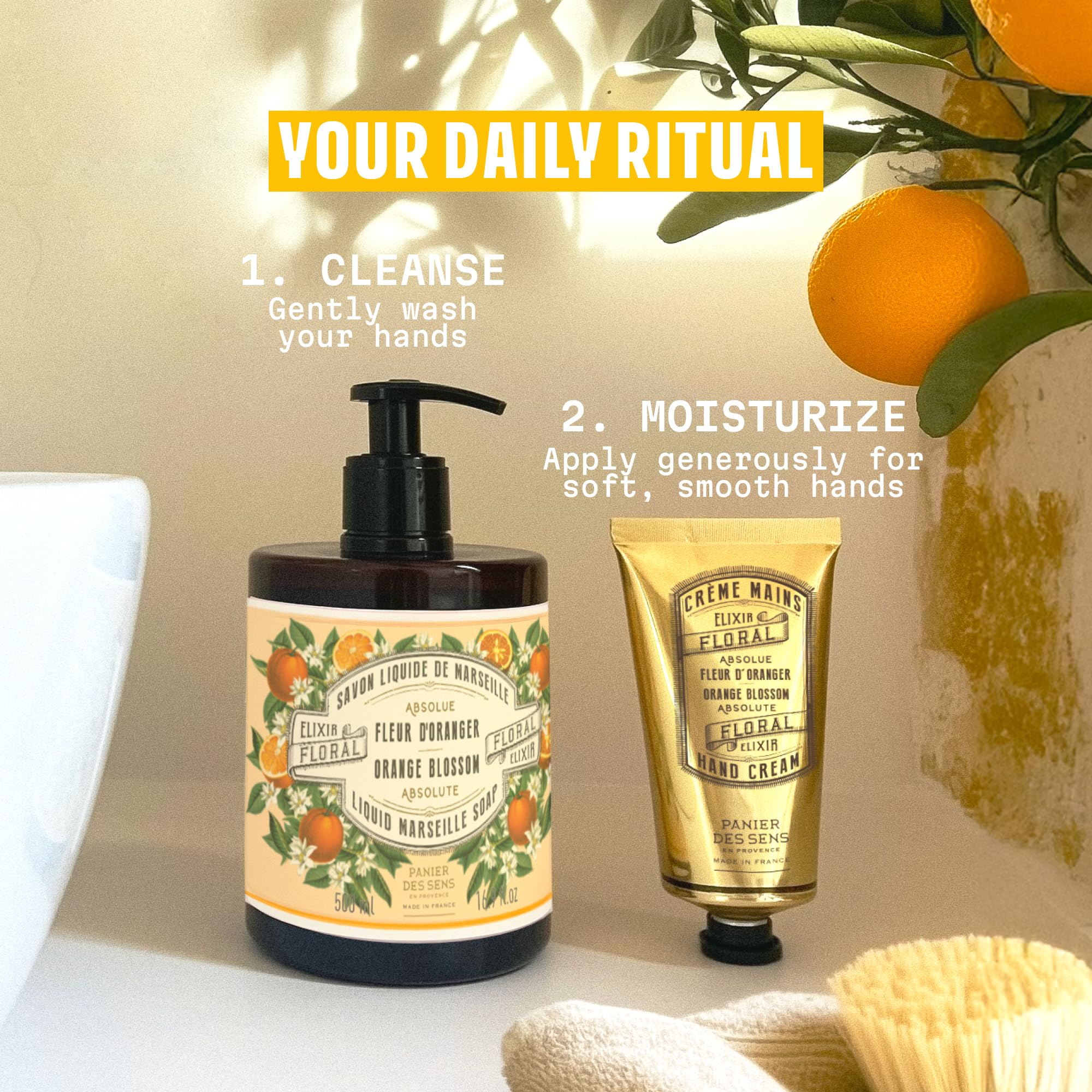 Panier des Sens Orange Blossom Hand Cream daily use for soft, hydrated hands
