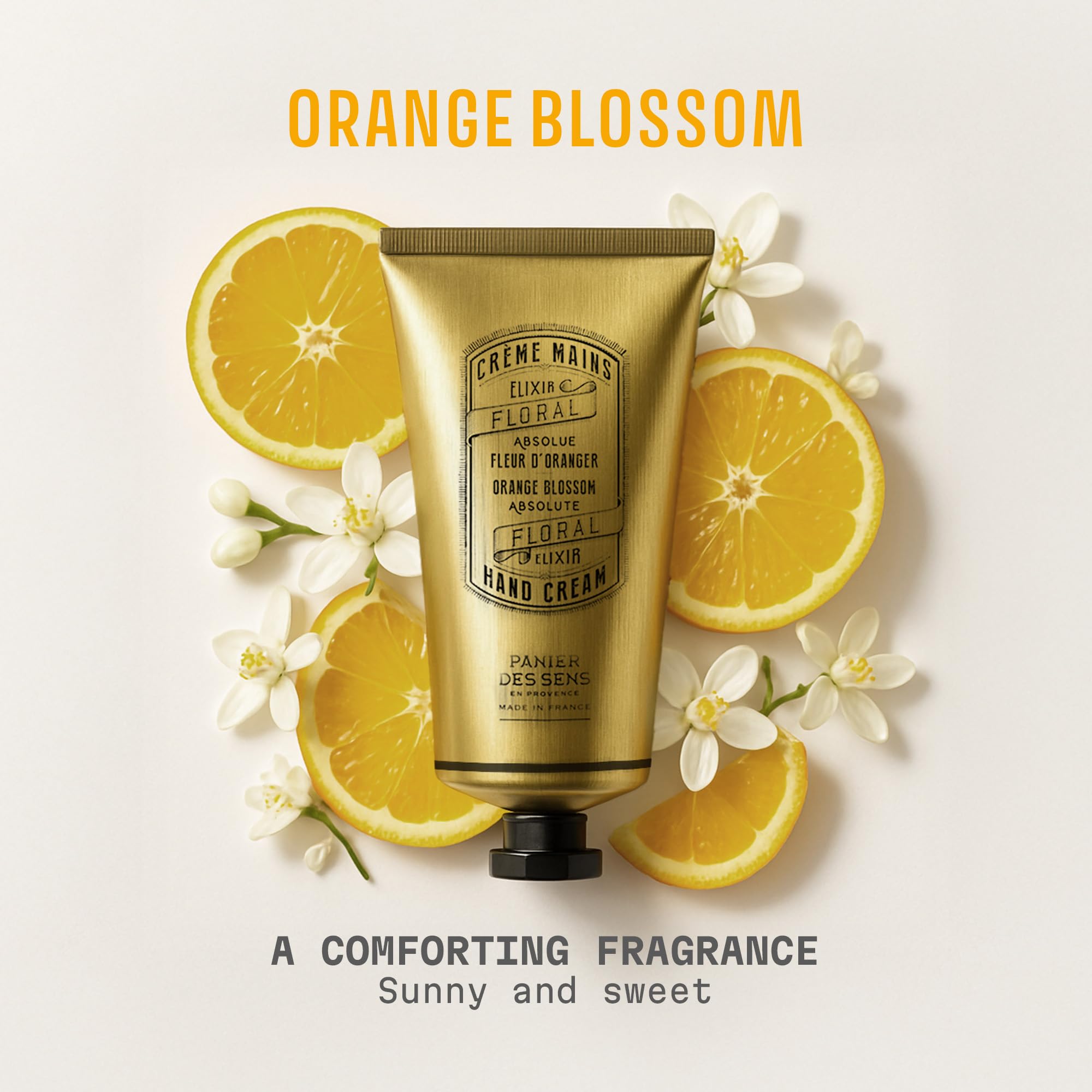 Panier des Sens Orange Blossom Hand Cream texture is rich and velvety for hydration