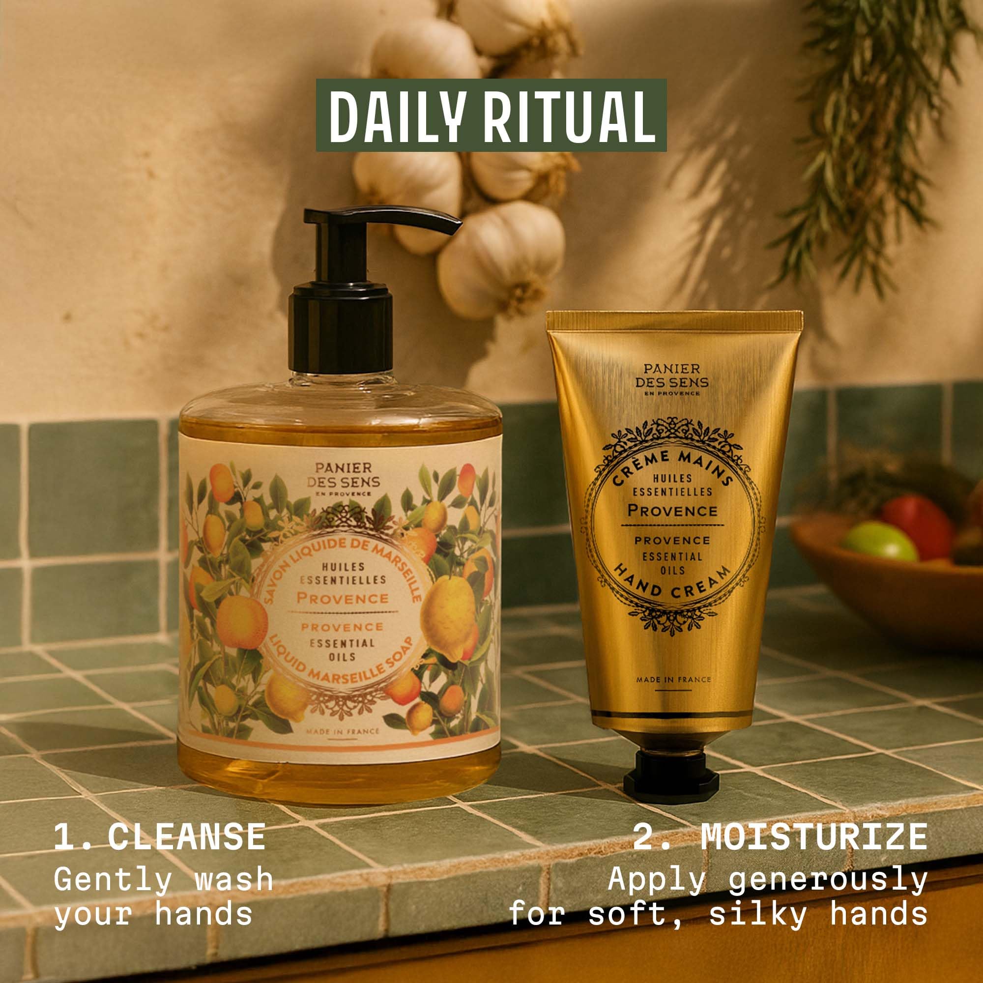 Panier des Sens Provence Hand Cream France-made label