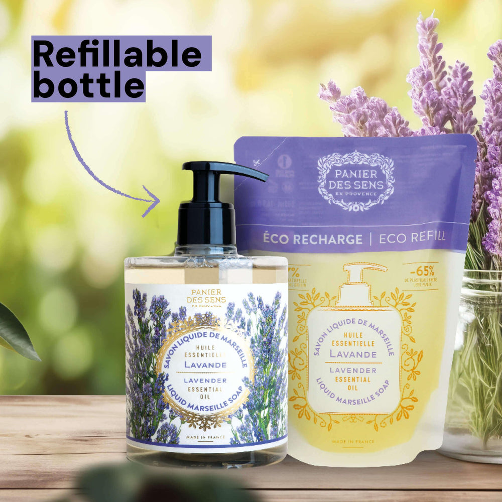 Panier des Sens luxury liquid soap with Provence lavender fragrance and vegan formula