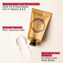Panier des Sens Rose Hand Cream texture swatch for soft, hydrated hands