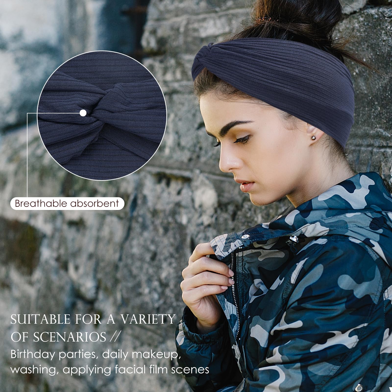 Panleding headbands absorb sweat during workouts to help brow stay dry