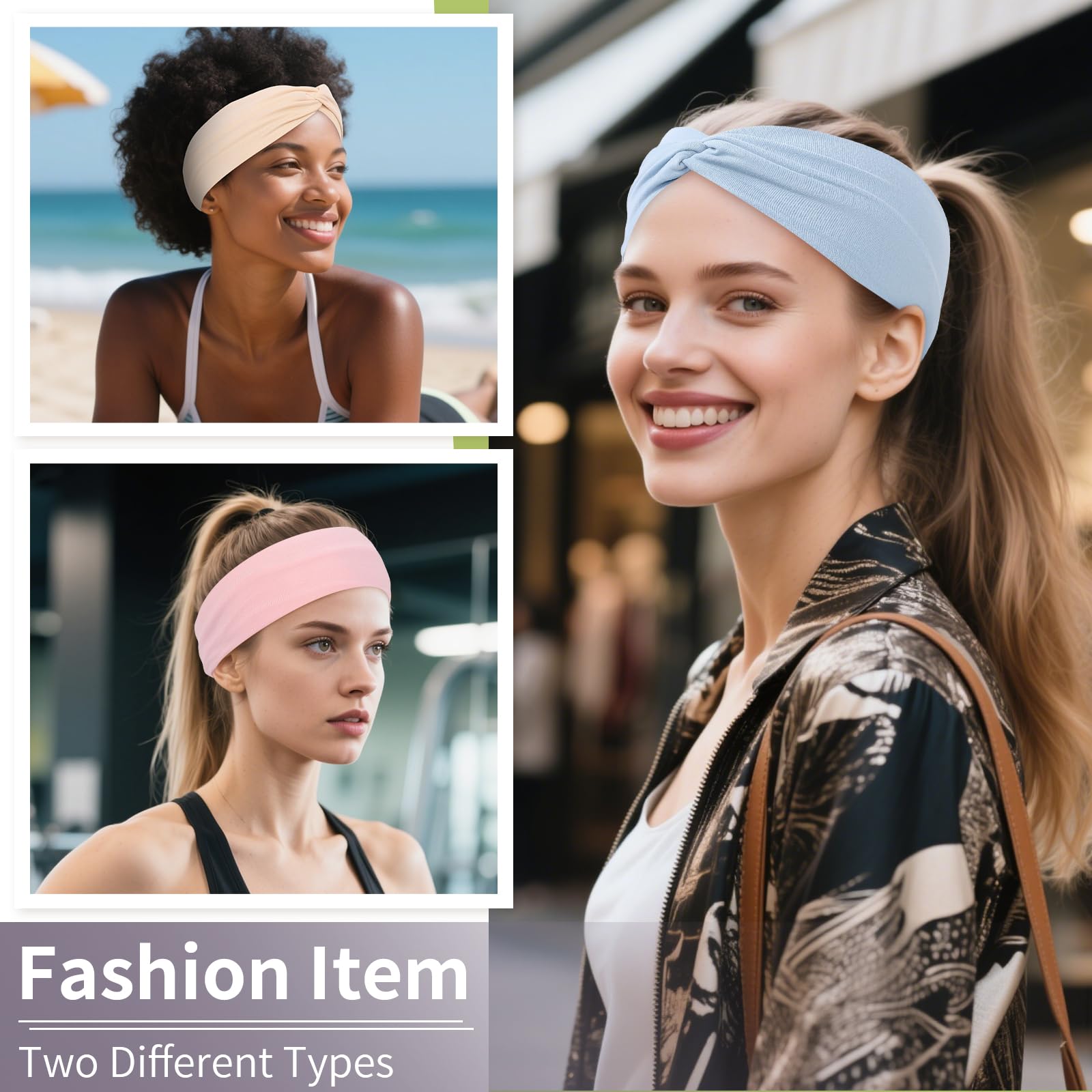 Panleding headbands for yoga absorb sweat and support movement