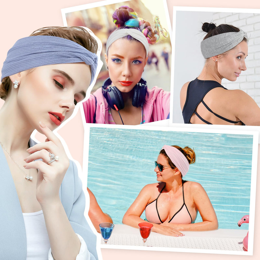 Gift-ready Panleding headbands set with multiple colors for gifting