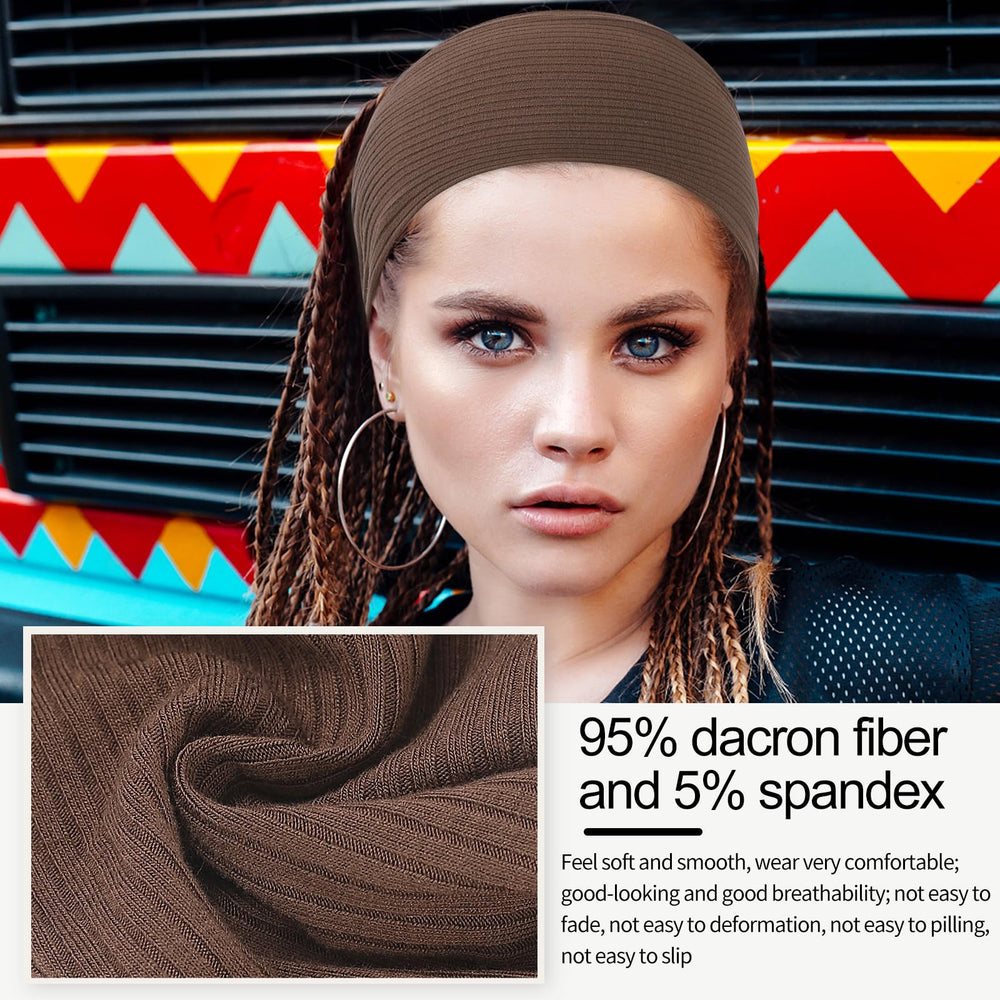 Panleding headbands fabric composition 95 percent dacron and 5 percent spandex for soft feel