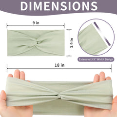 Panleding soft twist knotted headbands elegant design that stays put during workouts