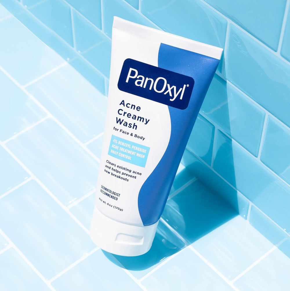 PanOxyl Creamy Acne Wash emphasizing hydration through humectants and emollients during cleansing.