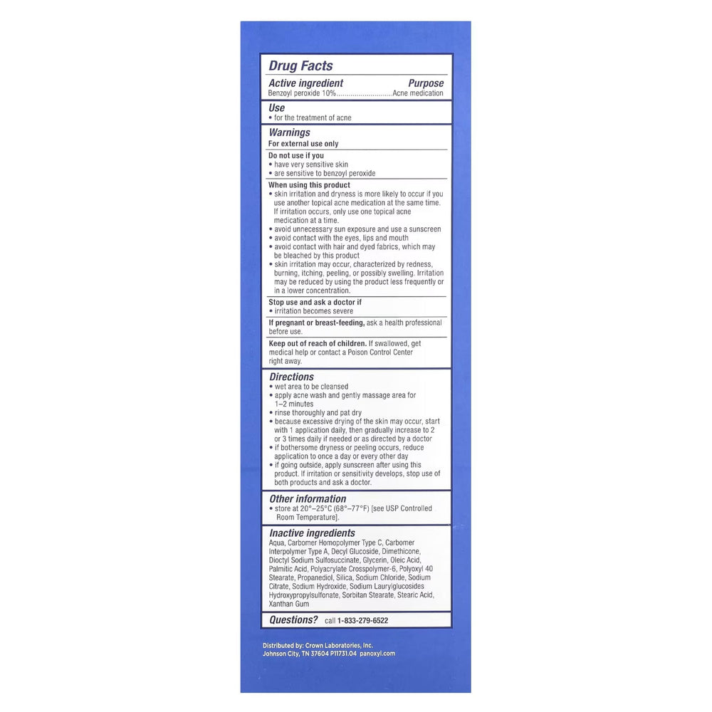 PanOxyl soft-foam application on face hints gentle cleansing experience