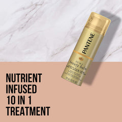 Pantene Beauty Balm delivers glossy finish and manageable feel for lasting style.