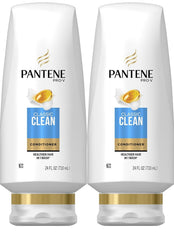 Pantene Classic Clean twin-pack bottles shown for everyday moisture and shine