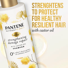 Pantene color-safe shampoo packaging indicating free-from sulfates and silicones