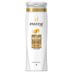 Pantene Daily Moisture Renewal shampoo bottle for daily hydration and frizz control.