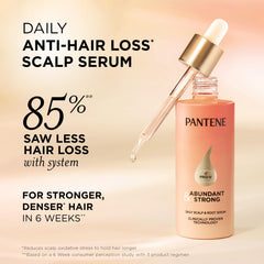 Pantene dropper dispensing serum onto fingertip for precise targeted application