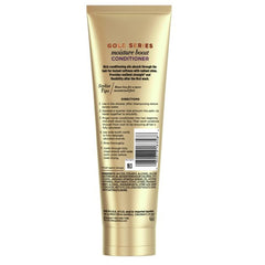 Pantene Gold Series Moist Boost Conditioner pump enables easy, mess-free dispensing.