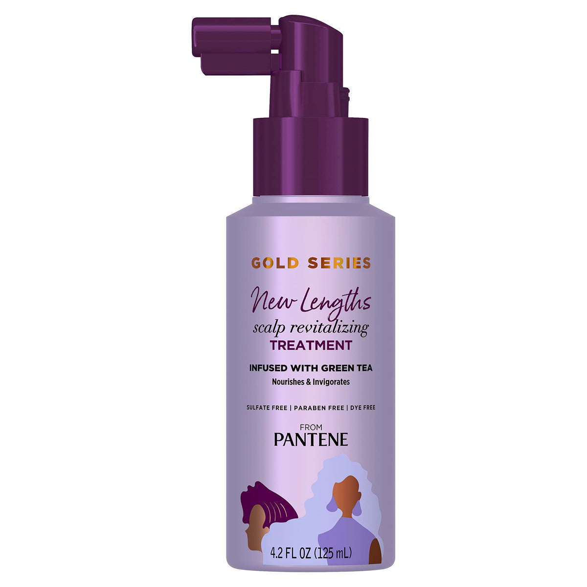 Pantene Gold Series New Lengths scalp treatment bottle front highlighting scalp hydration benefits