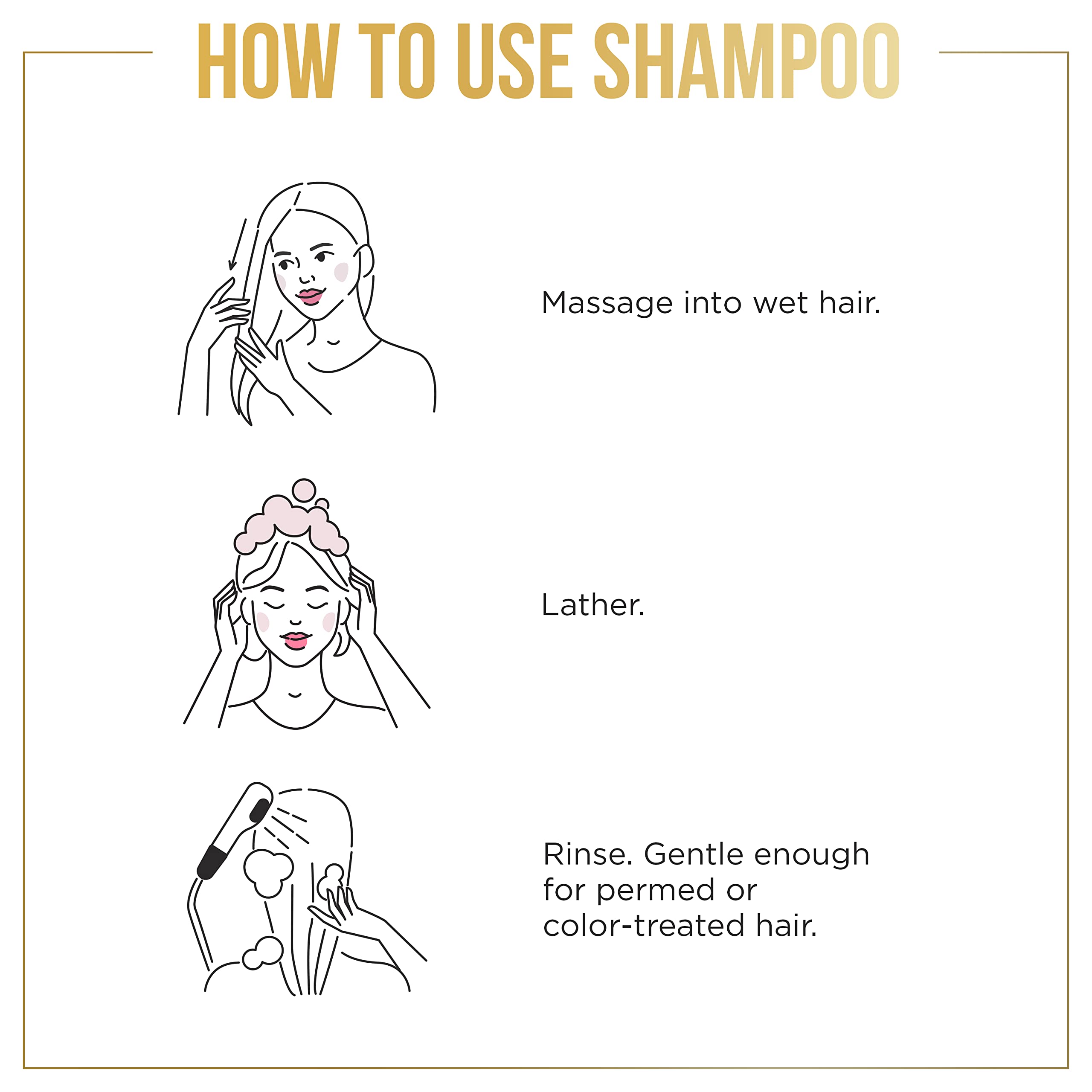 Pantene ingredient blend bottle highlights clean, sulfate-free formula