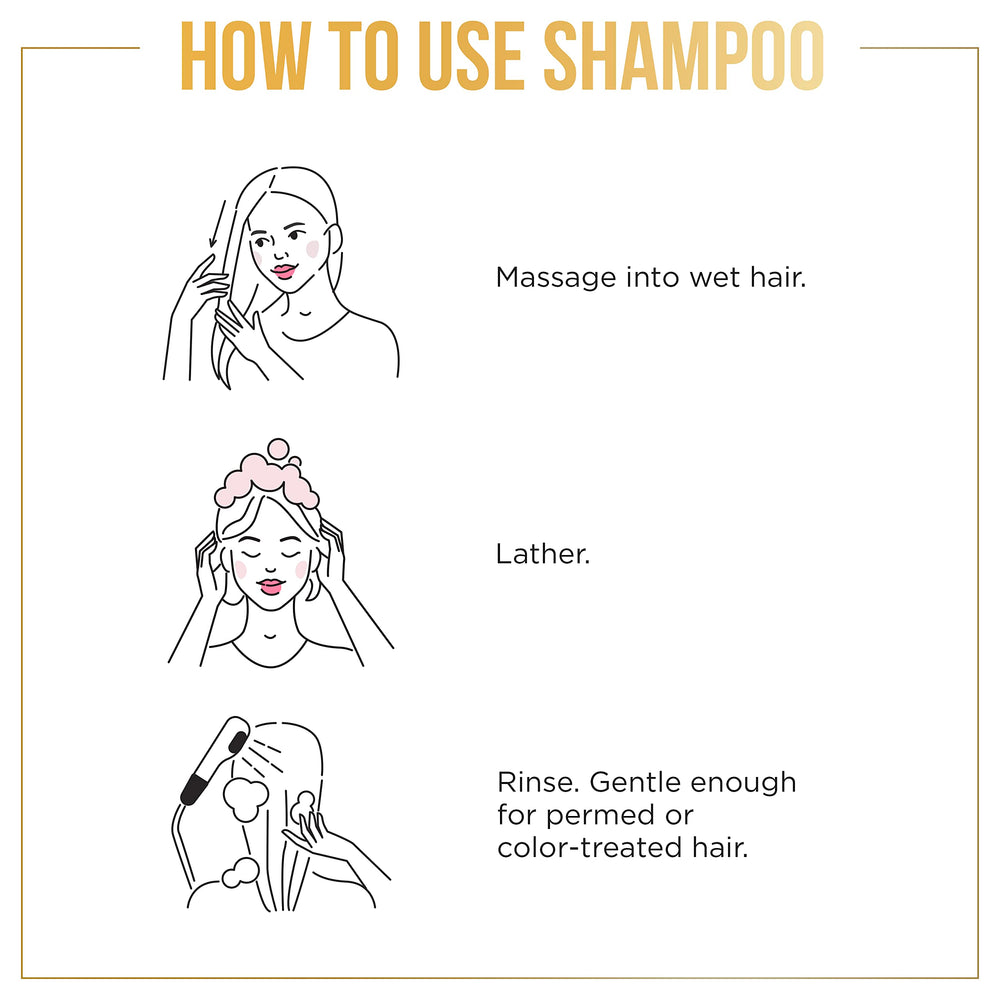 Pantene ingredient blend bottle highlights clean, sulfate-free formula
