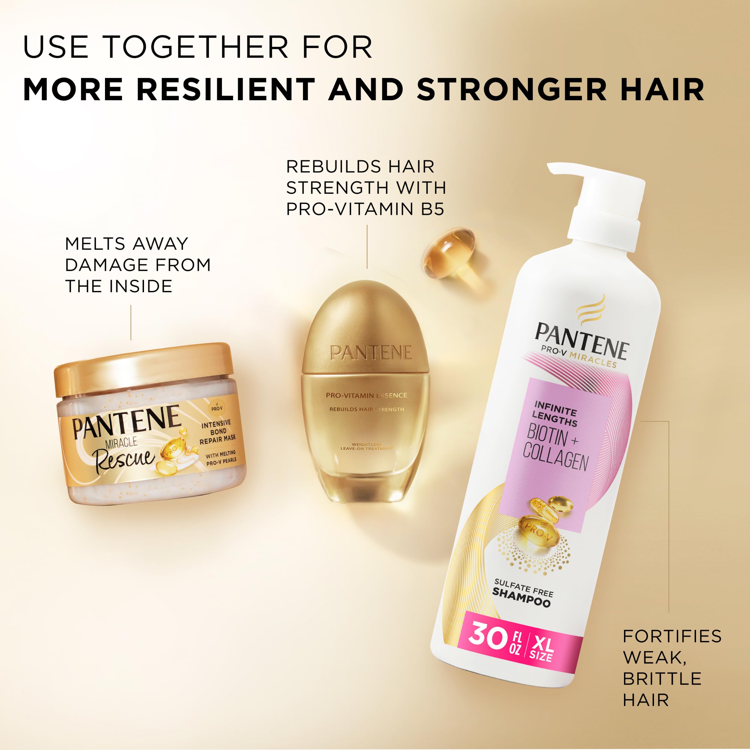 Pantene Miracle Rescue massage action demonstrating application technique