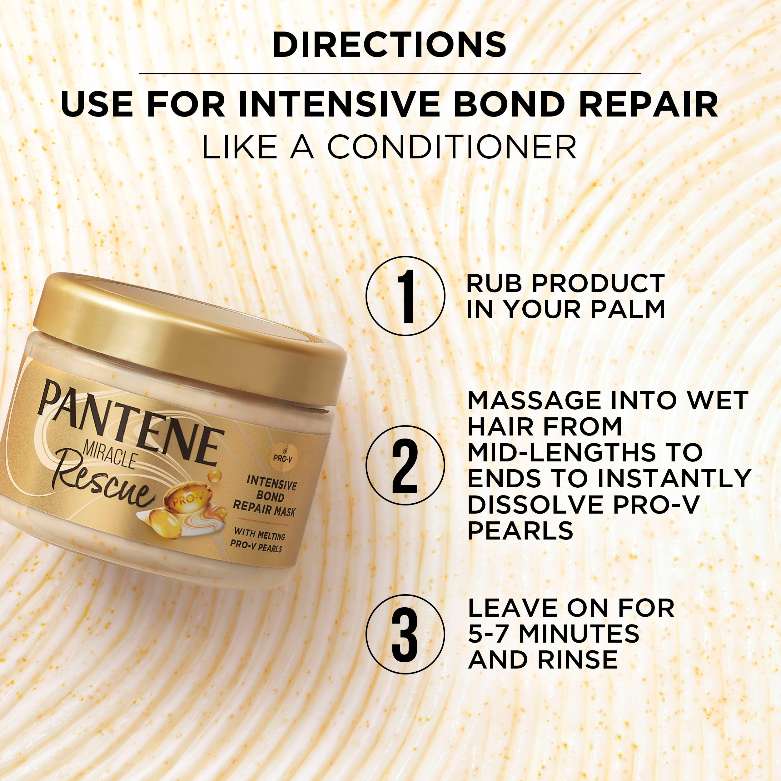 Pantene Miracle Rescue note showing 5-7 minute wait time