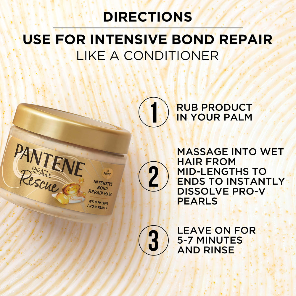 Pantene Miracle Rescue note showing 5-7 minute wait time