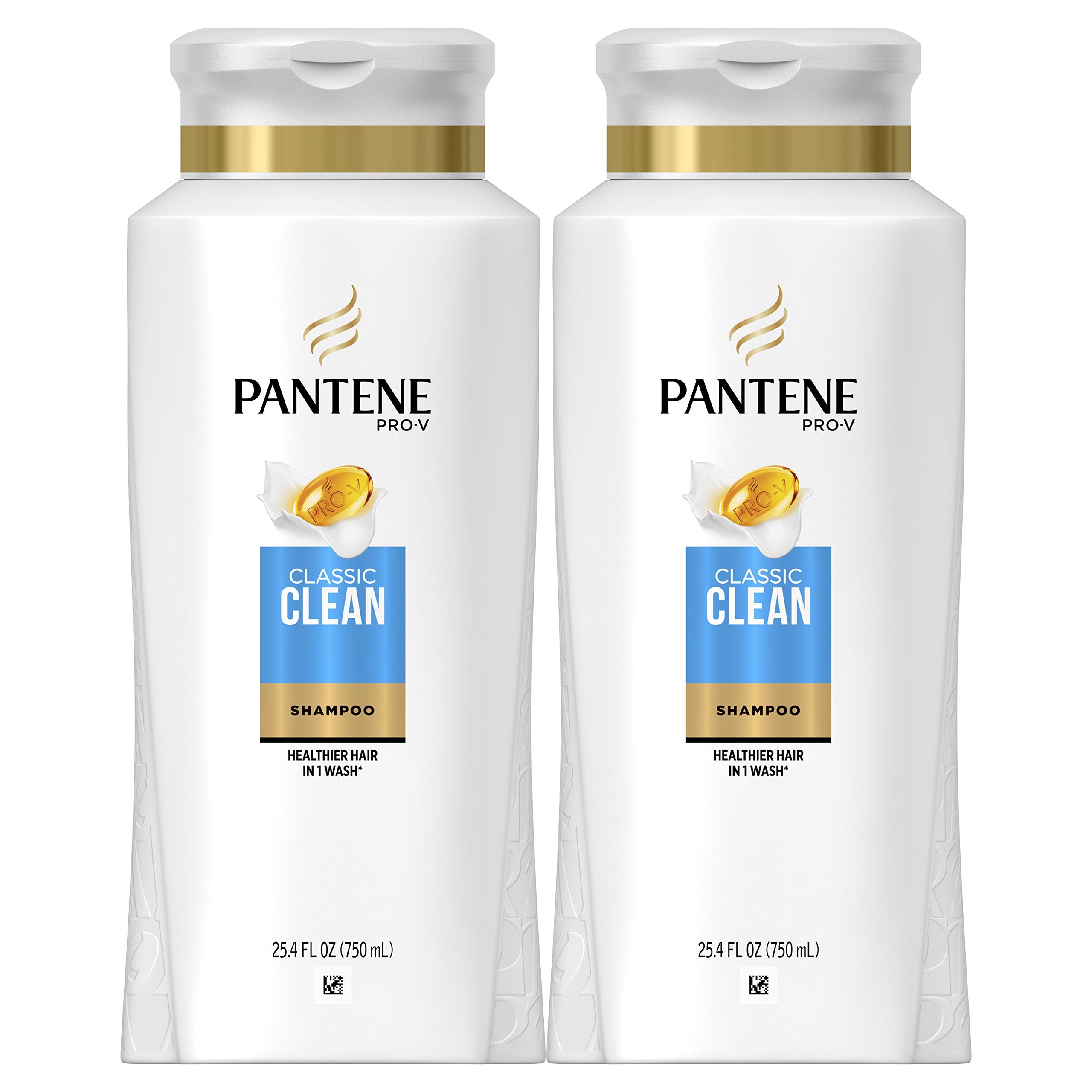 Pantene Pro-V Classic Clean shampoo bottle front for daily cleanse.