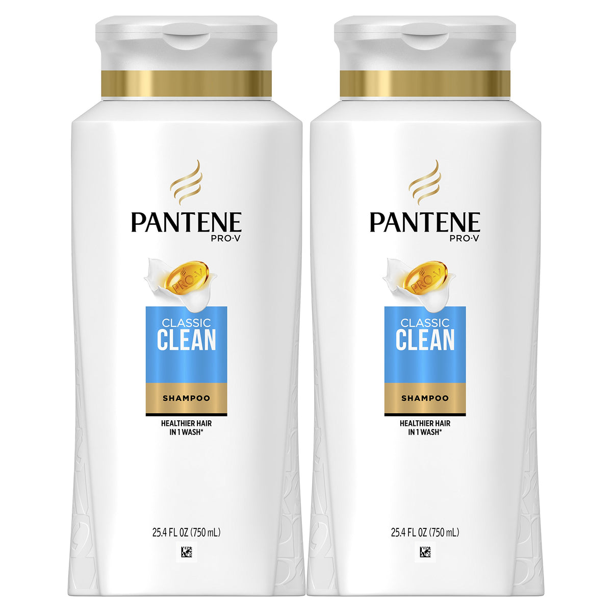 Pantene Pro-V Classic Clean shampoo bottle front for daily cleanse.