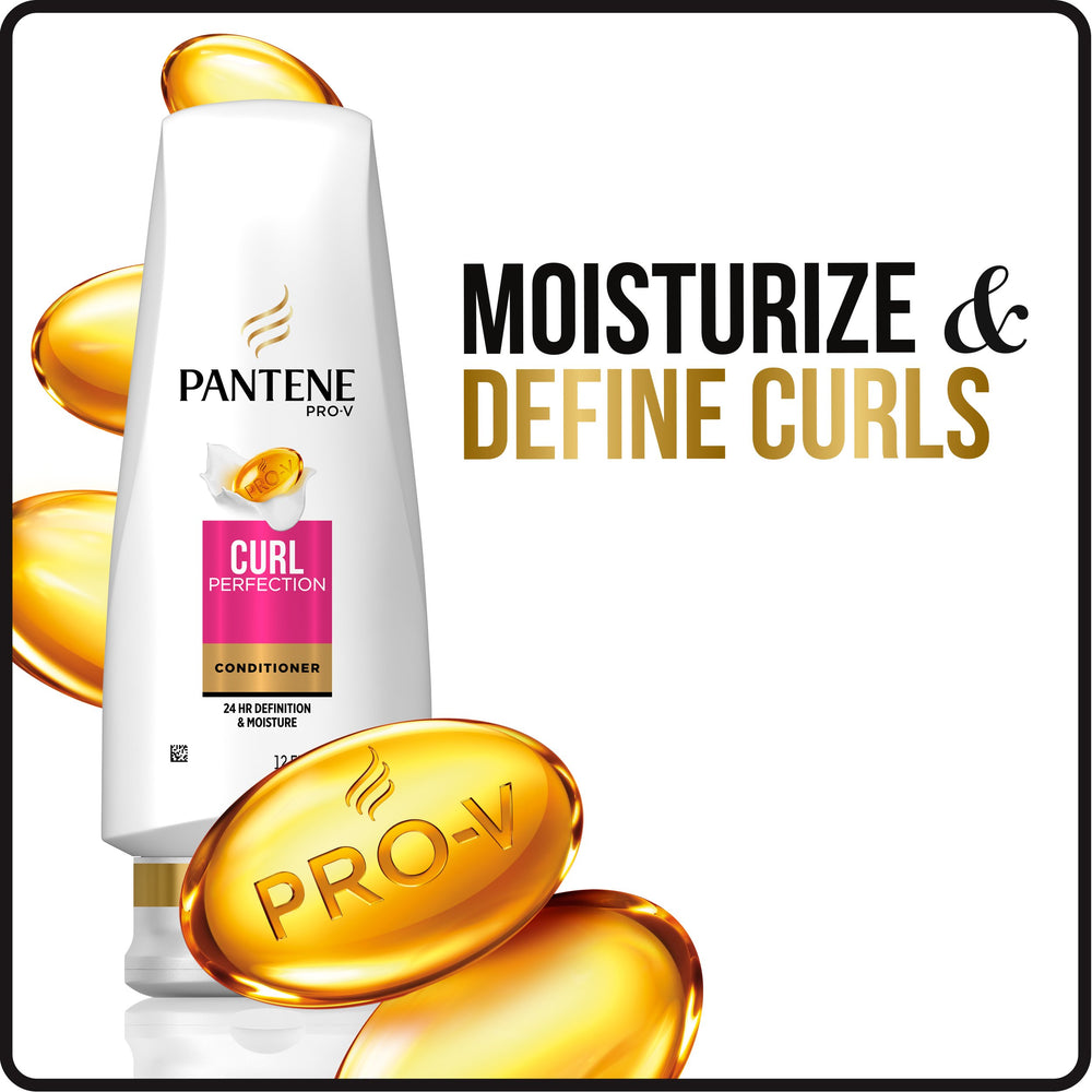 Pantene Pro-V Curl Perfection definition shot shows curl definition after use.