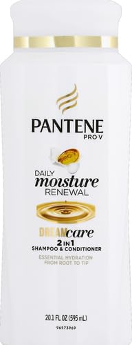 Pantene Pro-V Daily Moisture Renewal shampoo lather demonstrates gentle cleansing.