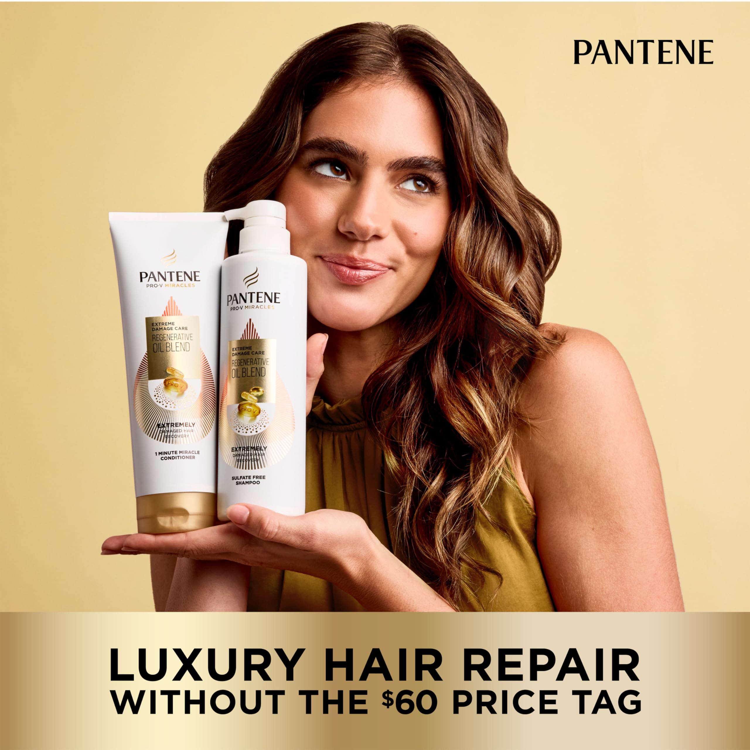 Pantene Pro-V Miracles damage-recovery shine boost for brittle strands.