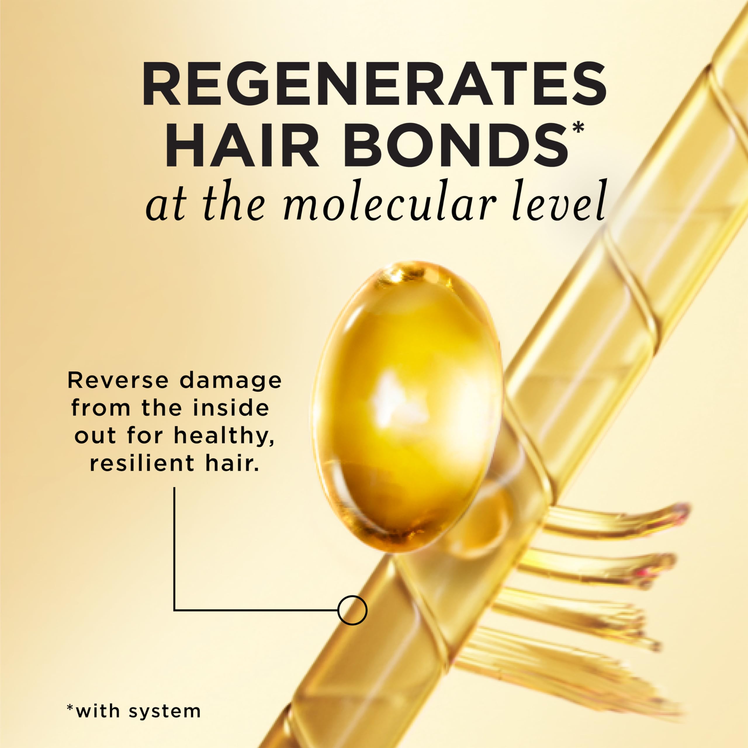Pantene Pro-V Miracles regenerative oil blend with argan and jojoba nourishes strands.