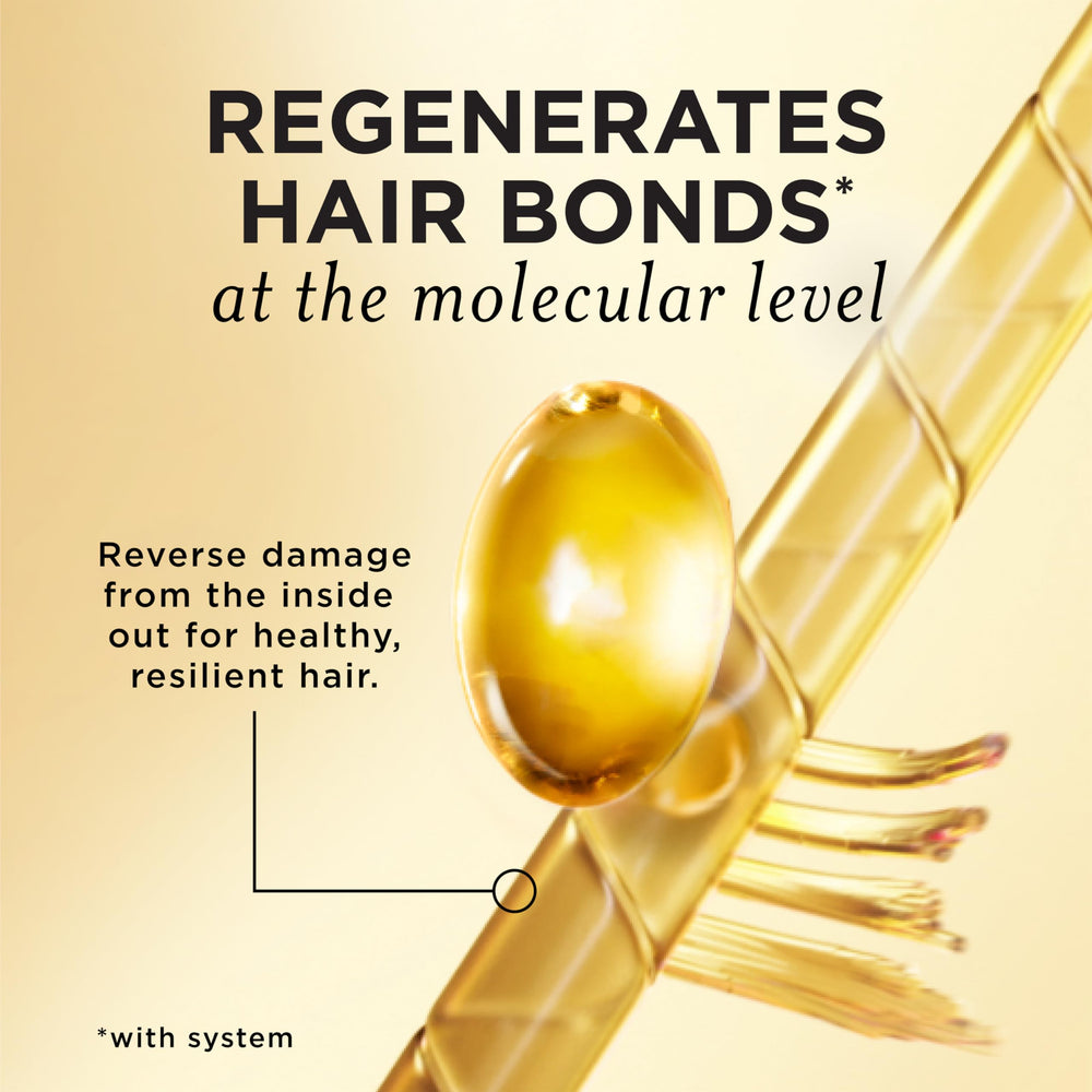 Pantene Pro-V Miracles regenerative oil blend with argan and jojoba nourishes strands.
