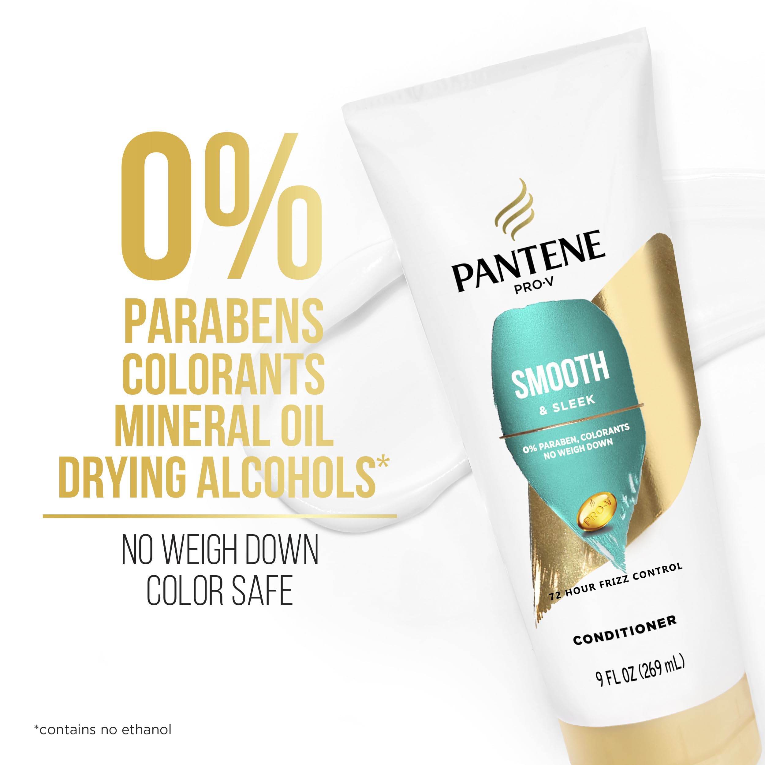 Pantene Pro-V Smooth Argan Oil Morocco ingredient panel highlighting nourishing shine.