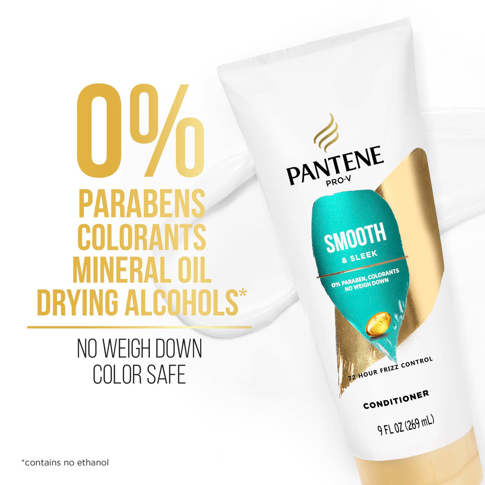 Pantene Pro-V Smooth Argan Oil Morocco ingredient panel highlighting nourishing shine.