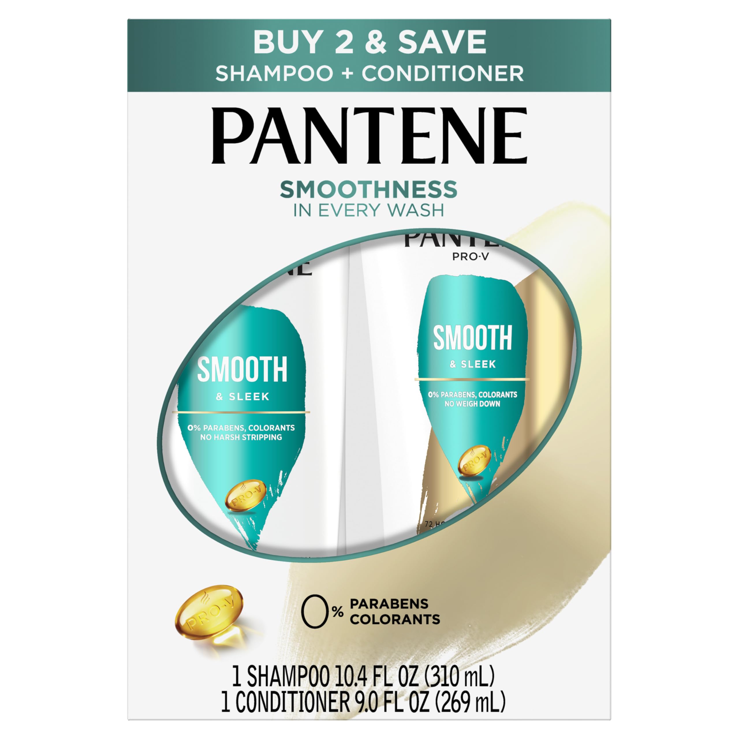 Pantene Pro-V Smooth hair after use shows smoother, manageable strands.