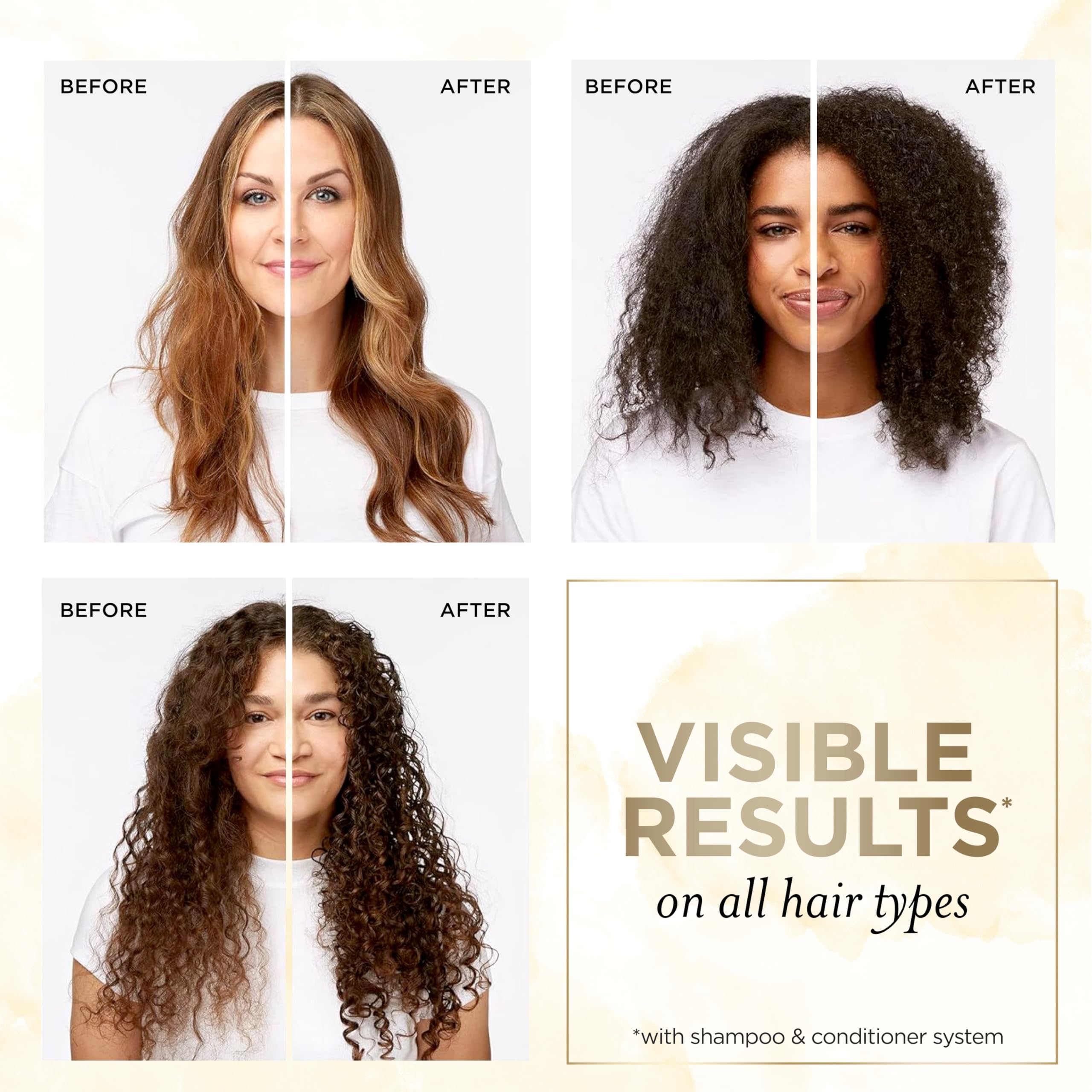 Pantene rice water shampoo lather highlights sulfate-free wash for color-treated hair.