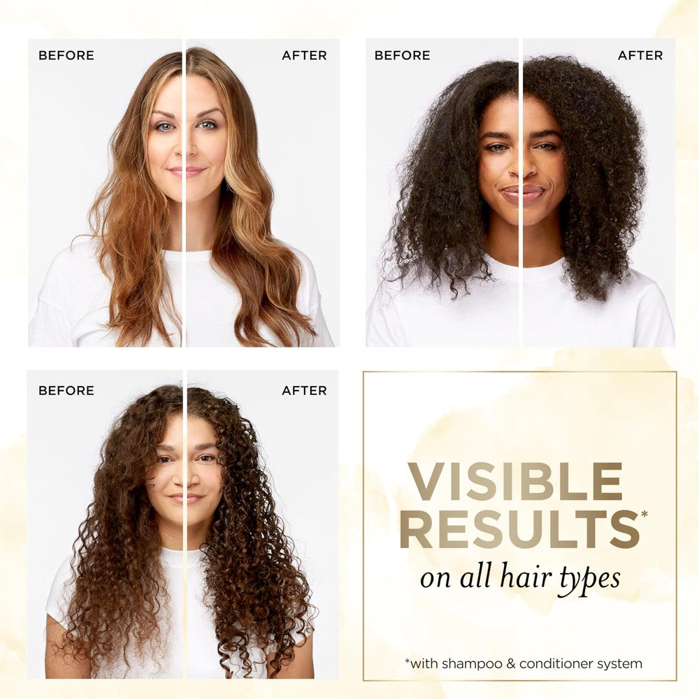 Pantene rice water shampoo lather highlights sulfate-free wash for color-treated hair.