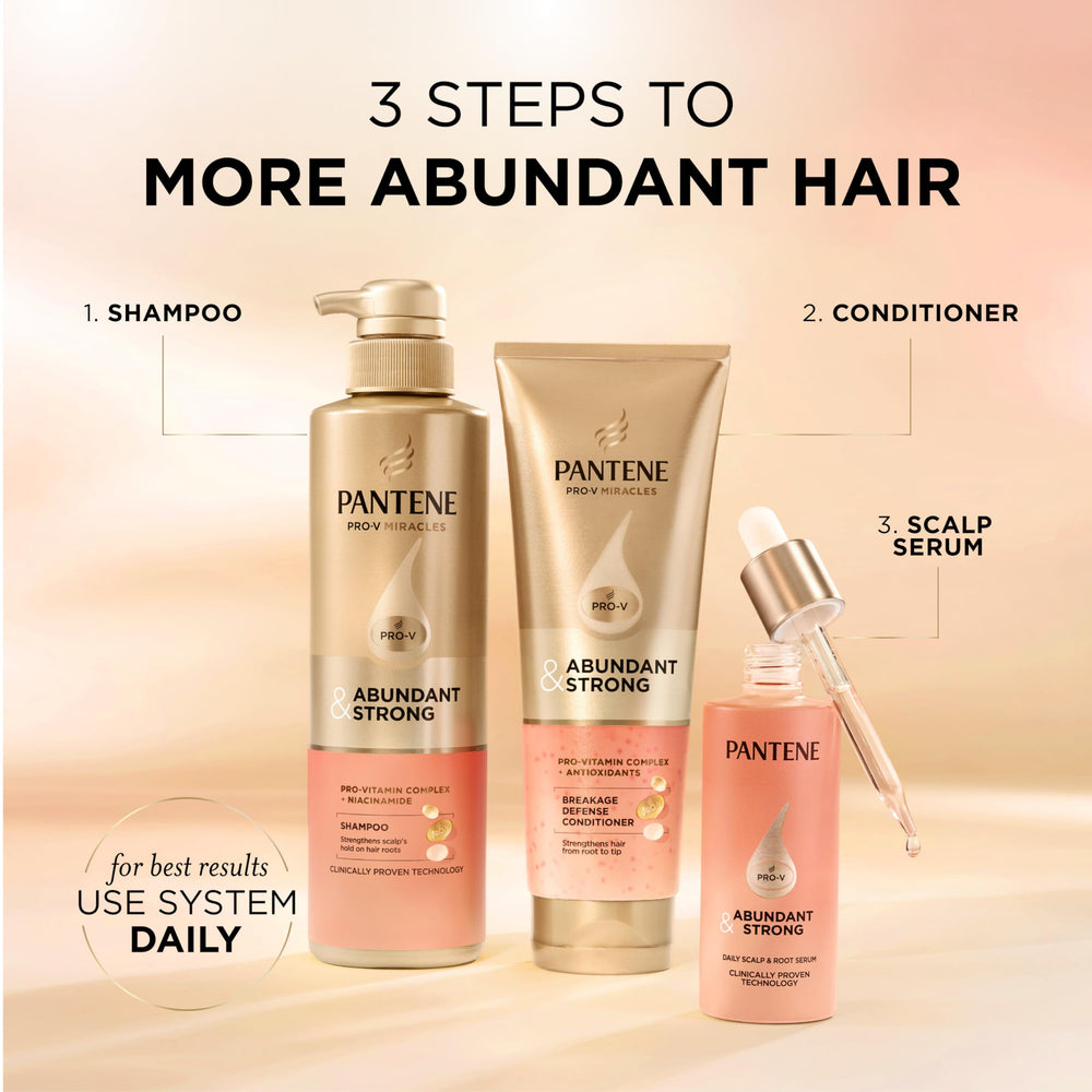 Pantene cooling sensation graphic illustrating scalp-refreshing coverage benefit