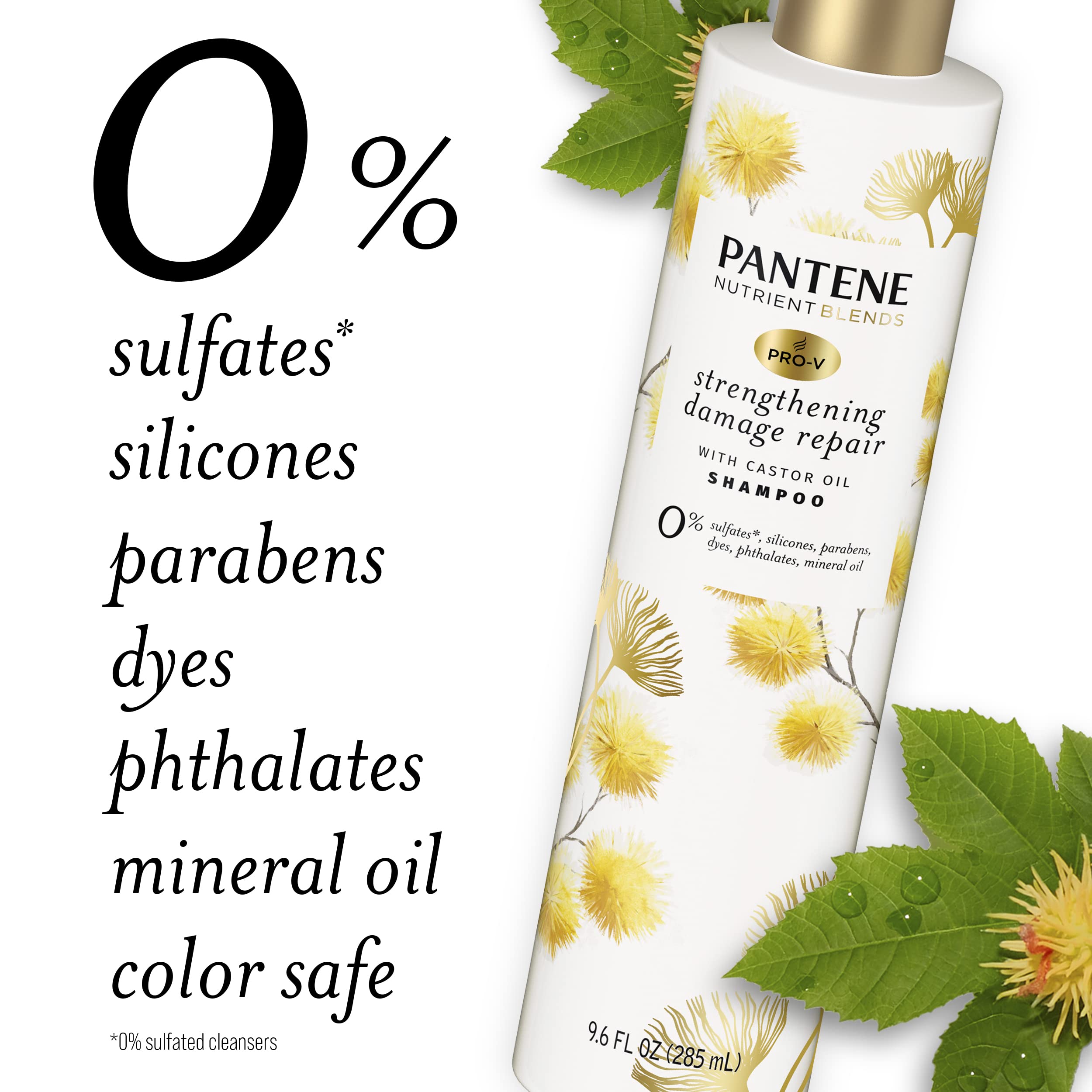 Pantene shampoo lather in shower illustrating thorough cleanse