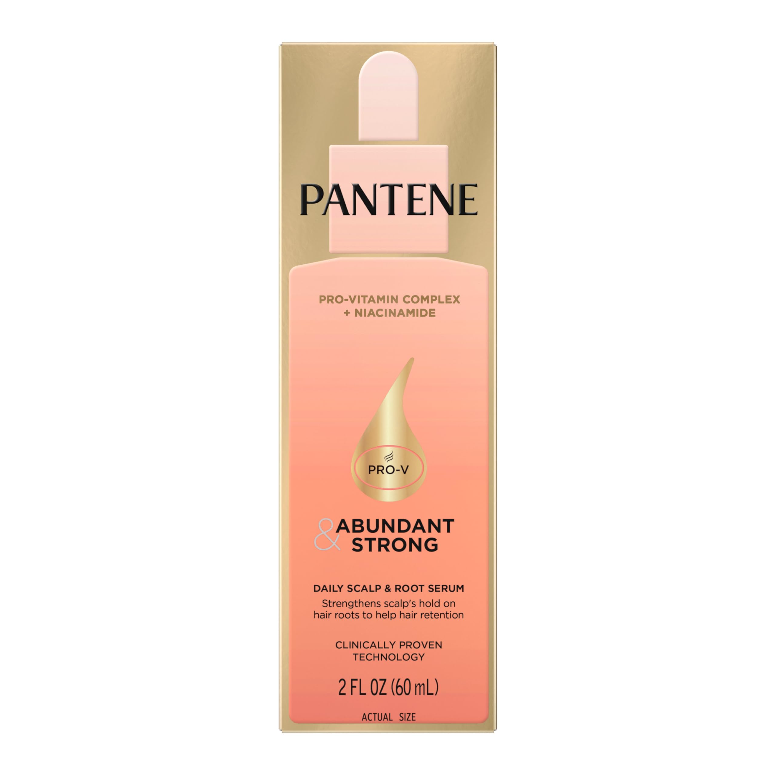 Pantene styled hair after application showing lift and volume benefit