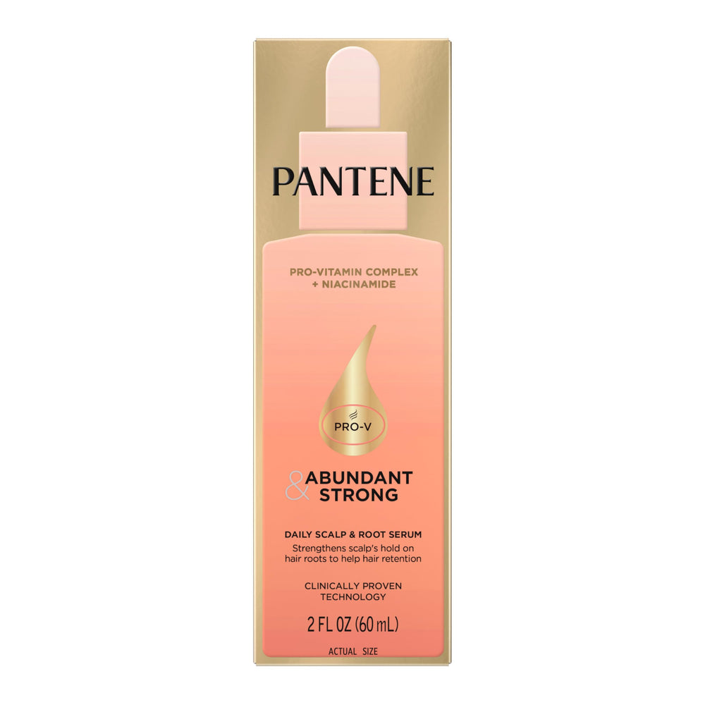 Pantene styled hair after application showing lift and volume benefit