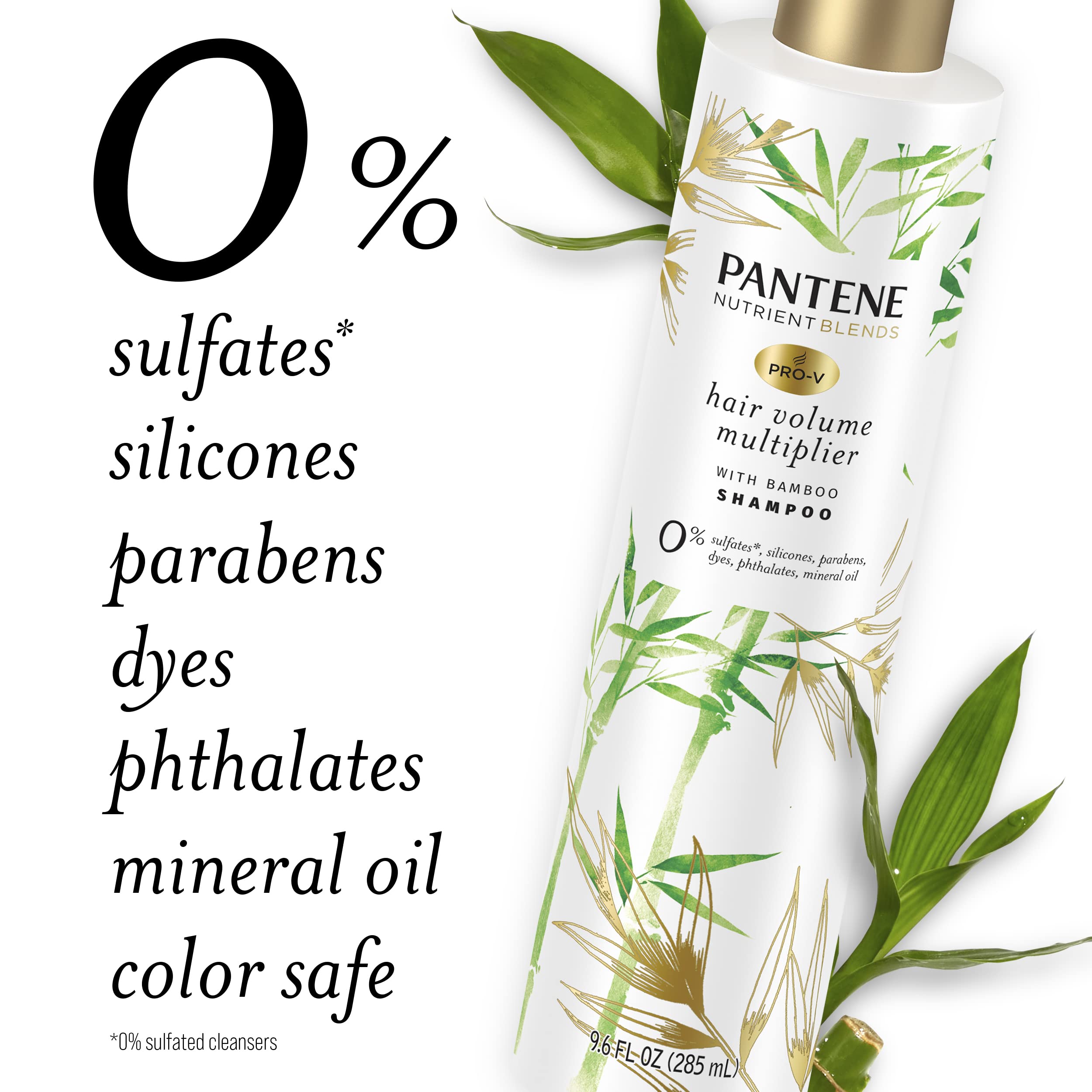 Pantene vitamin B5 shine-boost formula highlights glossy strands