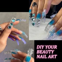 panthra abs-material nail tips close-up highlights durable, glossy wear.