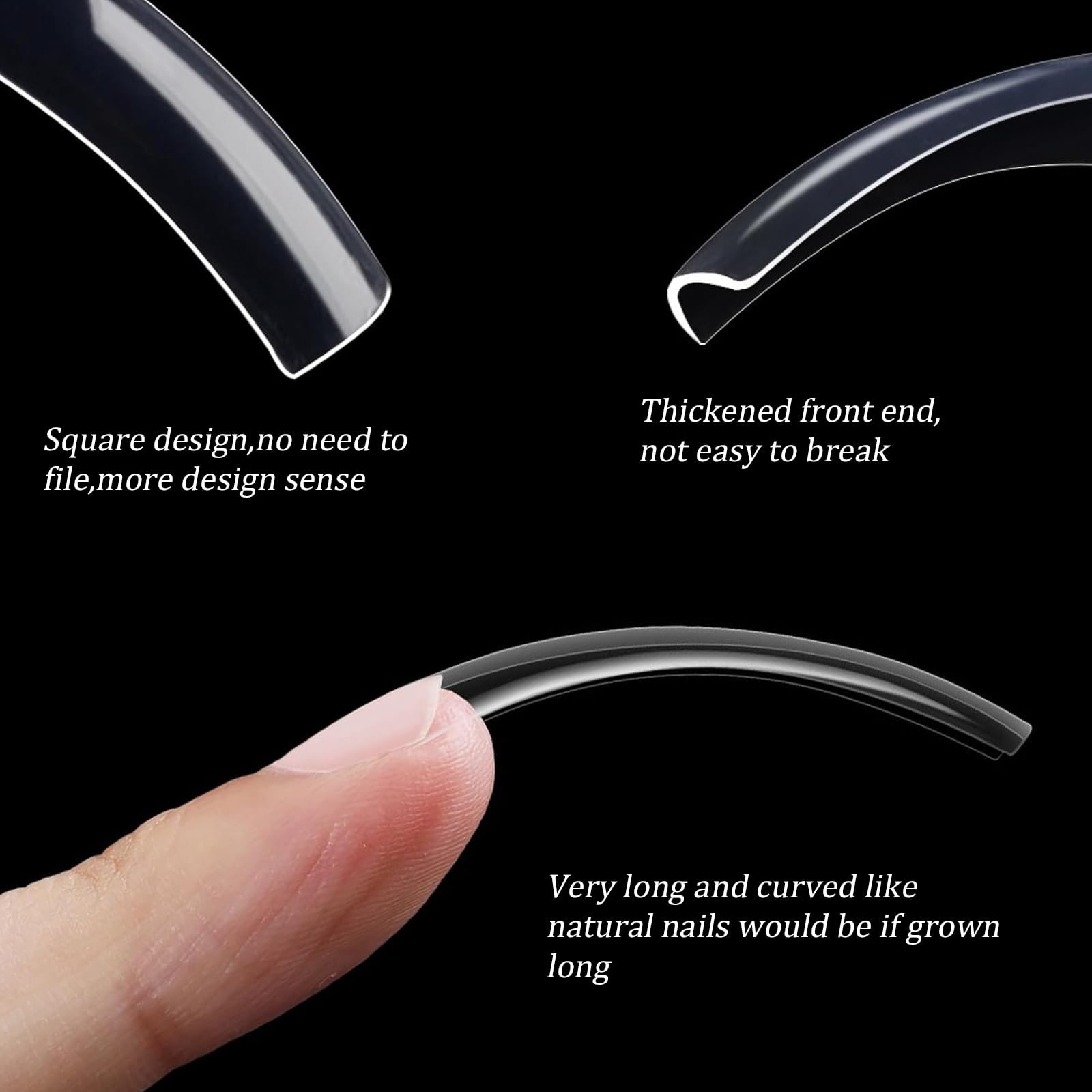 panthra easy-application image demonstrates beginner-friendly nail fitting with UV glue.