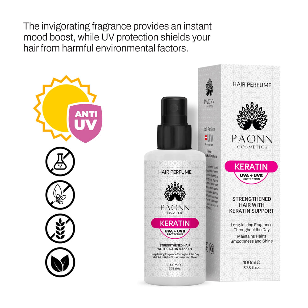 PAONN Keratin Hair Perfume—long-lasting fragrance for all-day scent.