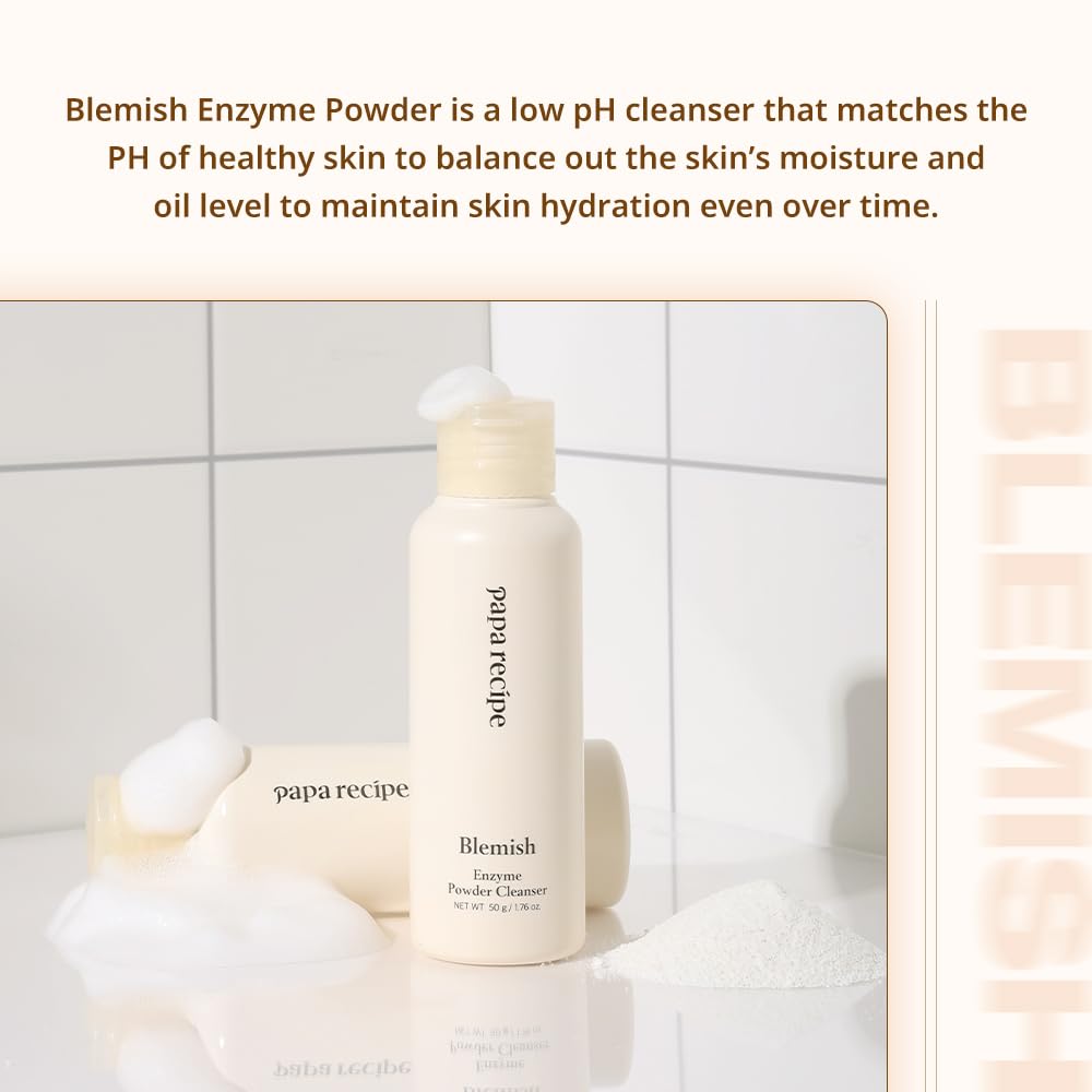 Papa Recipe rice cleanser texture closeup highlights triple exfoliation for refined pores.