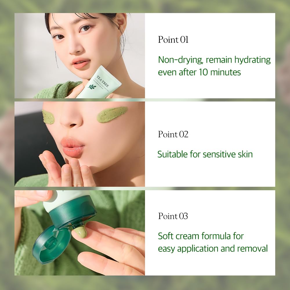 Red bean exfoliation action demonstrated with texture close-up supports gentle daily cleansing.